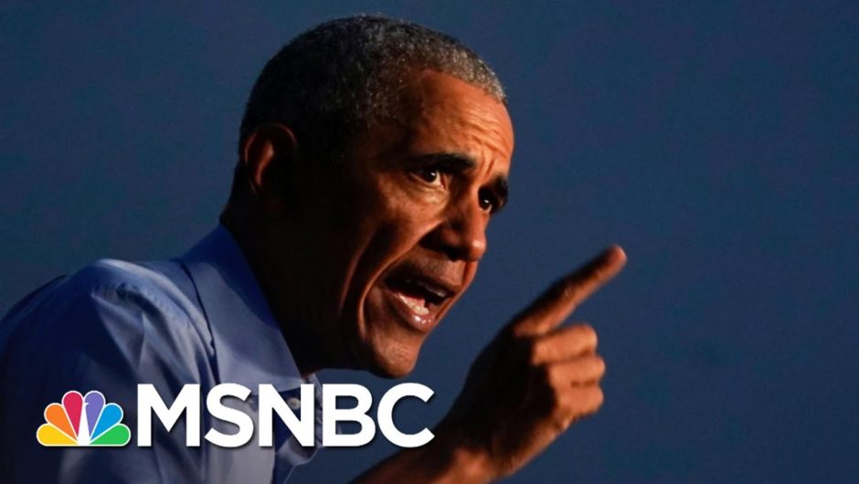 Obama Torches Trump For Conspiracy Theory Tweets | The 11th Hour | MSNBC