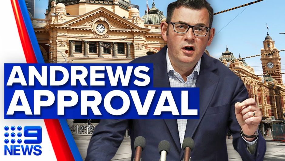 Majority of Victorians support Daniel Andrews amid pandemic | 9 News Australia