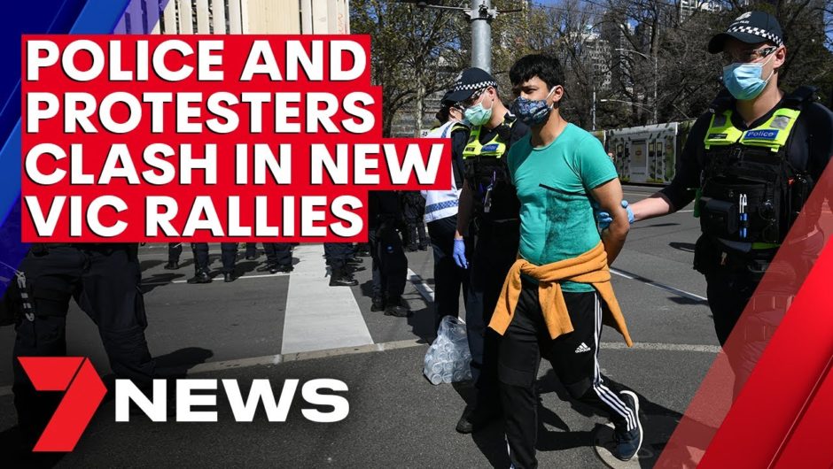 Coronavirus: Dozens arrested in fresh anti-lockdown protests across Melbourne | 7NEWS