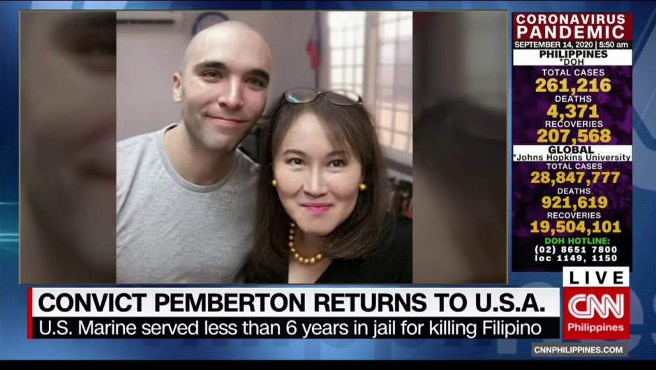 Convict Pemberton returns to USA