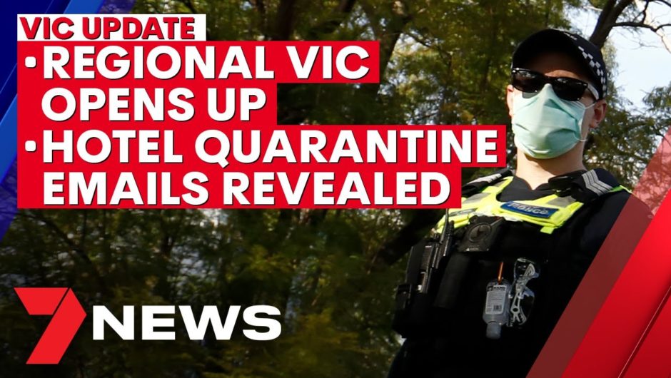 Victoria coronavirus update: Regional Vic opens, South Melb outbreak fears, hotel quarantine | 7NEWS