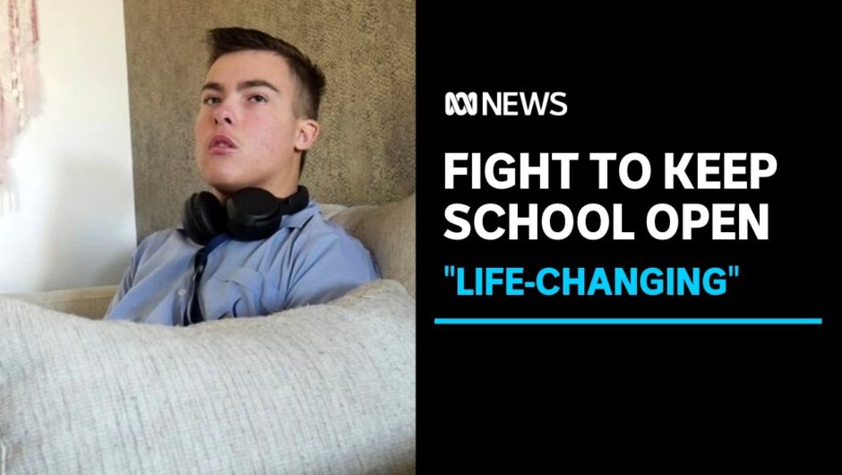 Some kids don't want to go to school — but one 15-year-old is fighting to keep his open | ABC News