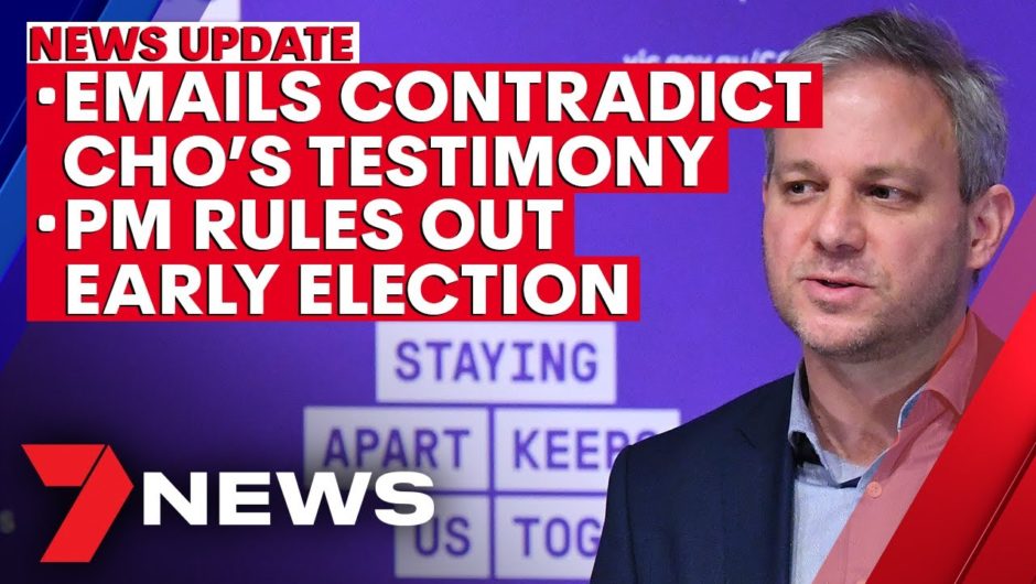 7NEWS Update – October 21: Emails cast doubt over Brett Sutton's testimony | 7NEWS