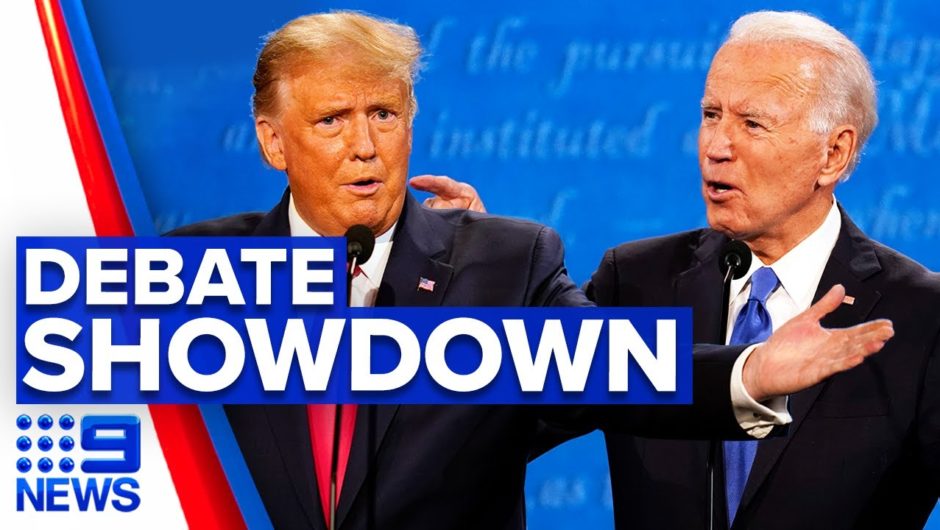 Trump and Biden battle in final presidential debate | 9 News Australia