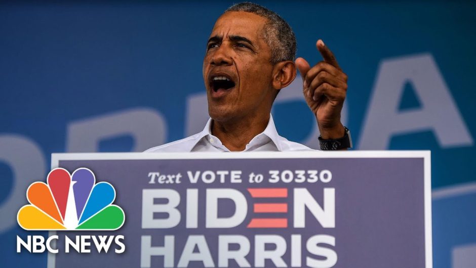 Obama Slams Trump's Behavior, Says Biden Will Be 'Normal President' | NBC News
