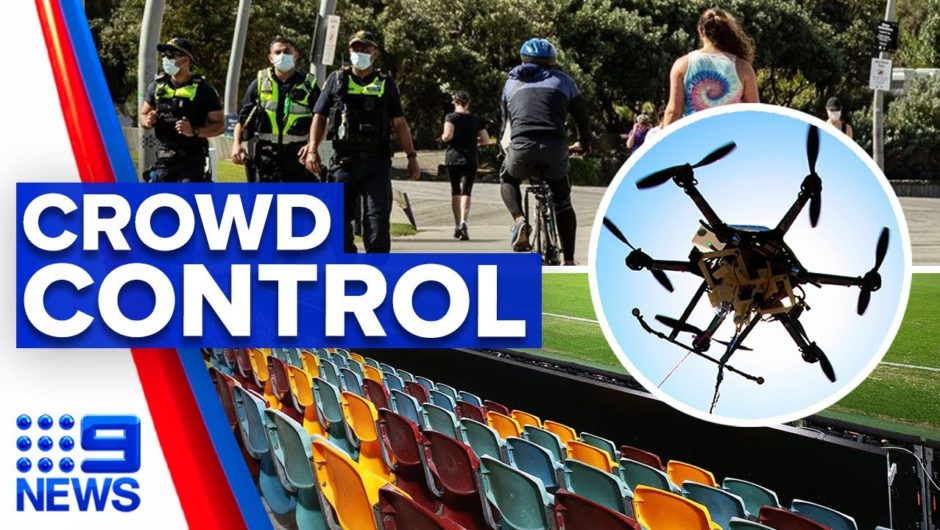 Coronavirus: Drones and helicopters to monitor Grand Final celebrations | 9 News Australia
