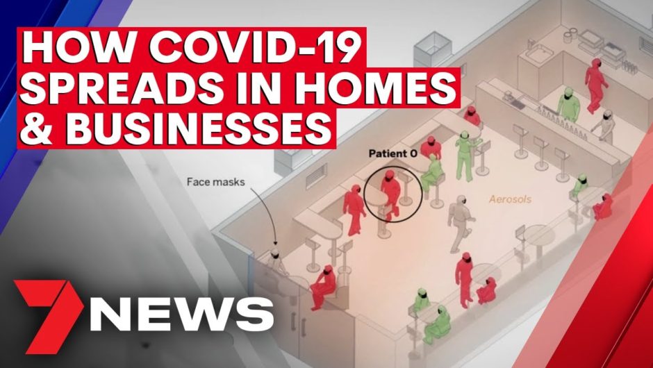 How COVID-19 spreads in homes and businesses | 7NEWS