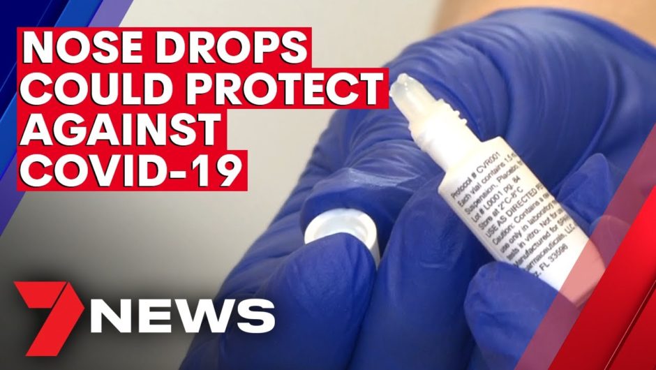 The nose drops that could protect medical staff from COVID-19 | 7NEWS