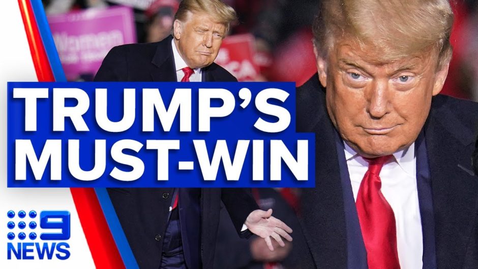 Trump labels Biden 'corrupt' in must-win Pennsylvania | 9 News Australia
