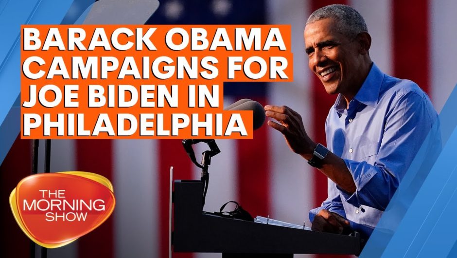 Barack Obama campaigns for Joe Biden in Philadelphia | 7NEWS