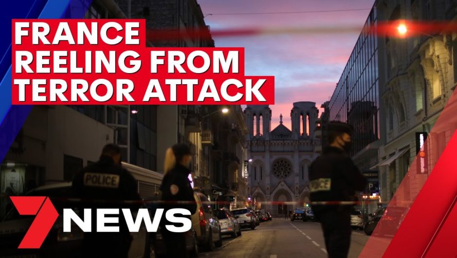 France 'under attack': Man shouting 'Allahu akbar' kills three at Nice church | 7NEWS