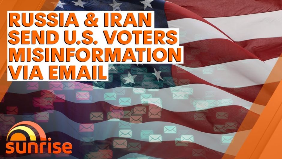 Russia and Iran obtains voter emails and sends misinformation ahead of US Election | 7NEWS