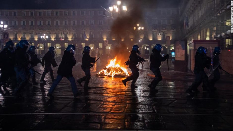 Italy protests turn violent as anger mounts over Covid-19 measures