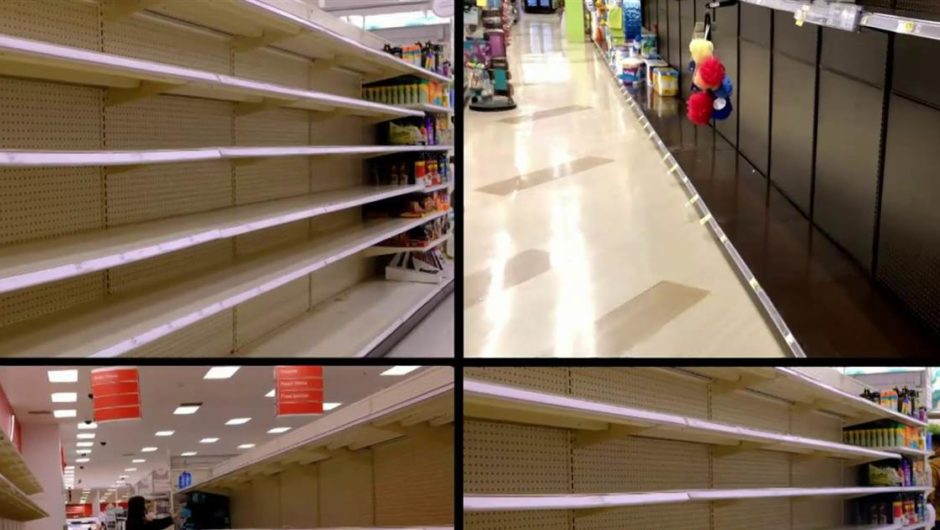 Shoppers stocking up on supplies as coronavirus cases surge