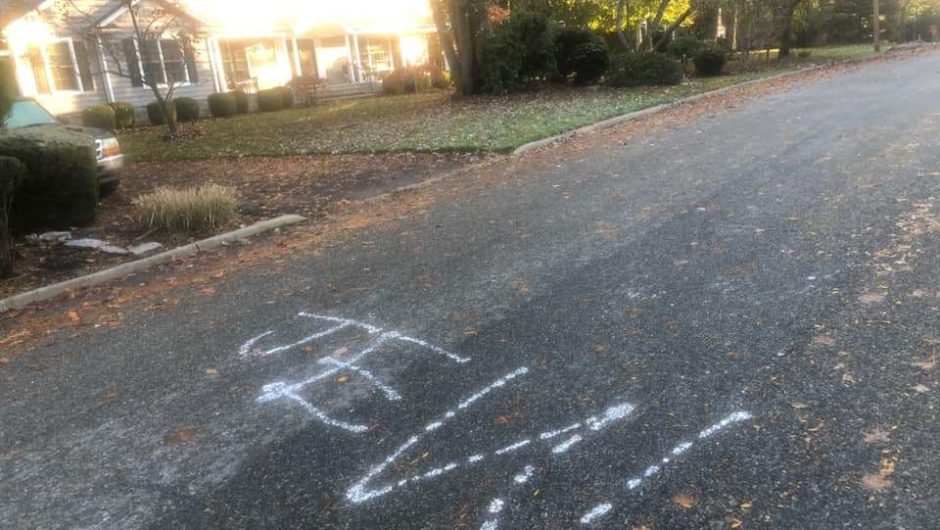 Anti-Semitic and racist graffiti scrawled on street in New Jersey town