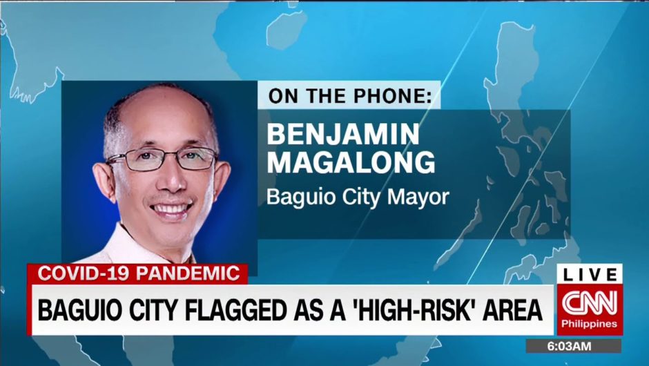 Baguio city flagged as a 'high-risk' area