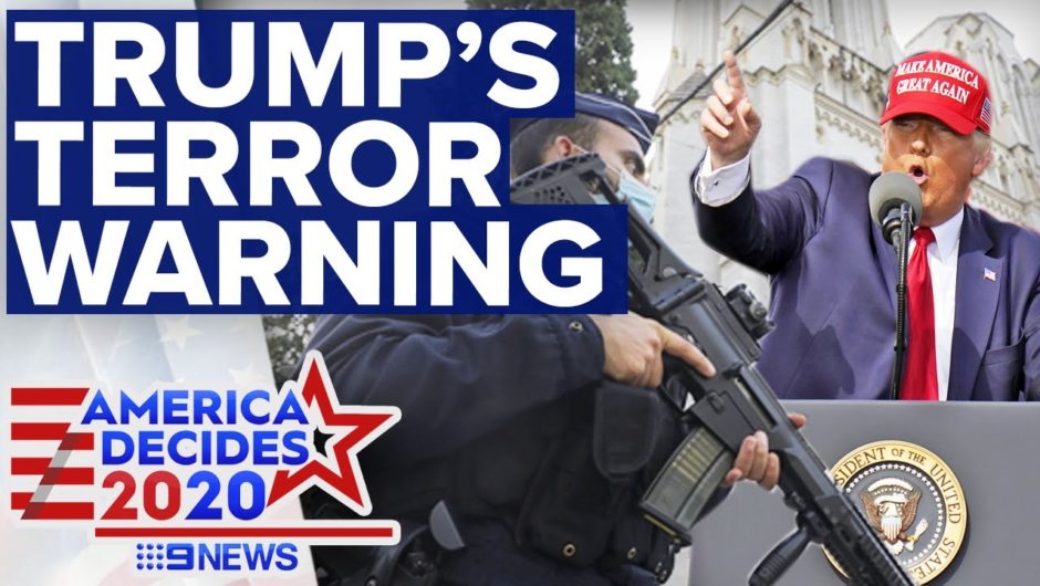 Trump claims Biden would open floodgates to Islamic terrorism | 9News Australia