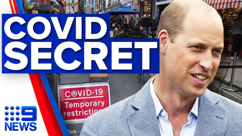 Coronavirus: Prince William keeps COVID-19 diagnosis quiet | 9 News Australia