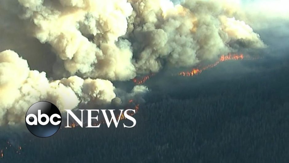 Wildfire dangers out West as more than 30 burn l GMA