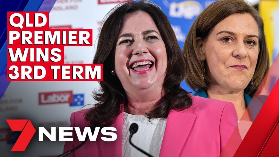 Annastacia Palaszczuk wins historic third term as Queensland Premier | 7NEWS