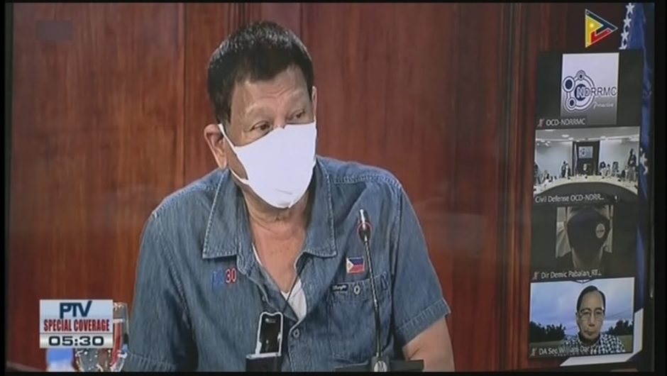 Duterte meets with Cabinet, disaster officials