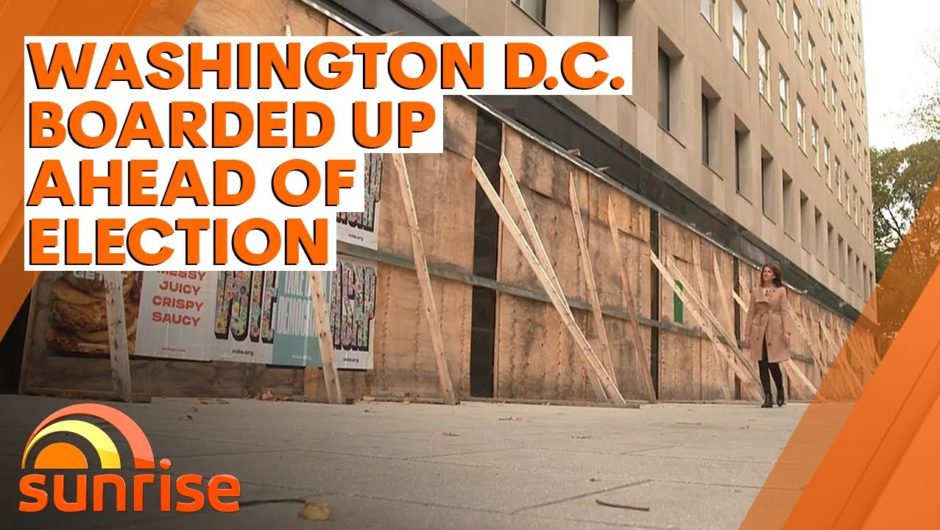 Businesses in Washington D.C. boarded up ahead of U.S. Presidential Election | 7NEWS