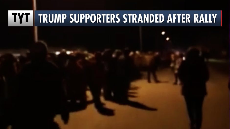 Trump Supporters Stranded After Rally After Campaign Buses Fail To Pick Them Up