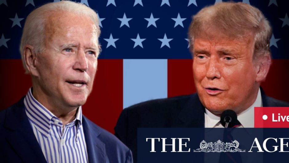 Joe Biden leads Donald Trump as record number of voters head to the polls