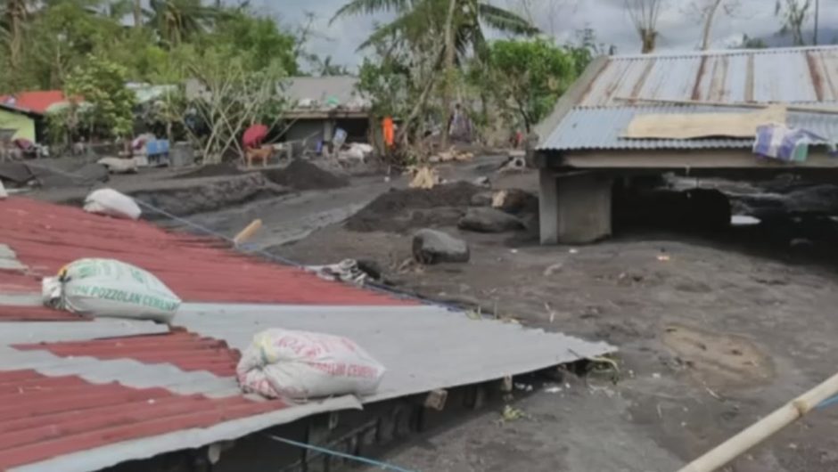 Ilang bahay natabunan ng lahar sa Guinobatan, Albay