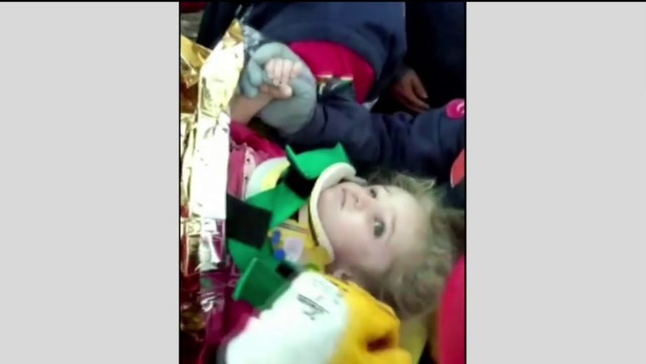 3-year-old rescued from rubble after Turkey quake