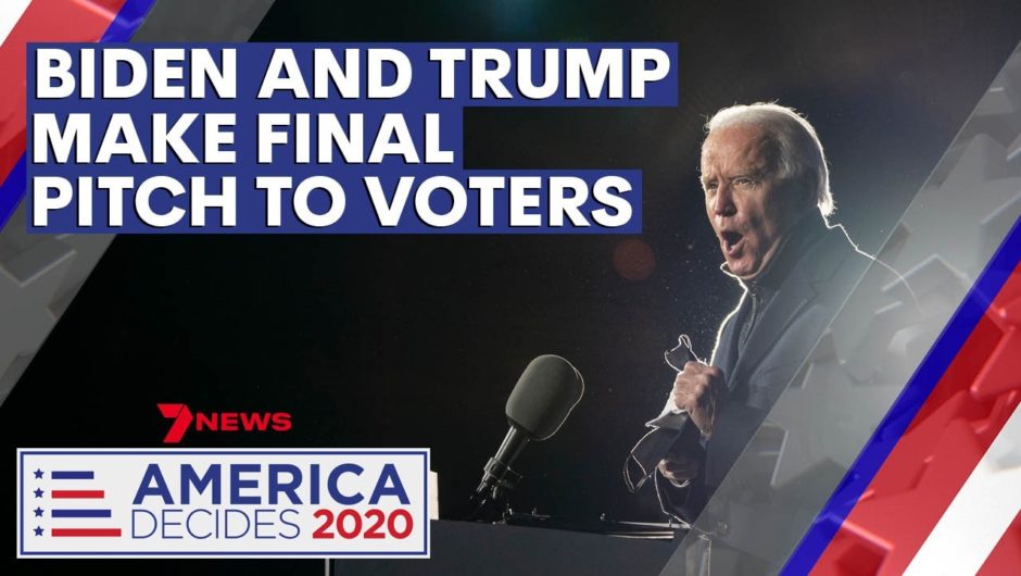 America Decides 2020: Biden and Trump make final pitch to voters ahead of Election Day | 7NEWS