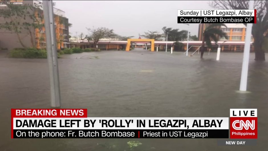 Damage left by 'Rolly' in Legazpi, Albay