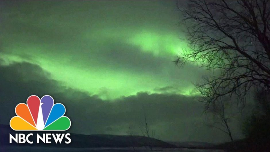 Caught On Camera: Northern Lights Illuminate The Lapland Night | NBC News NOW