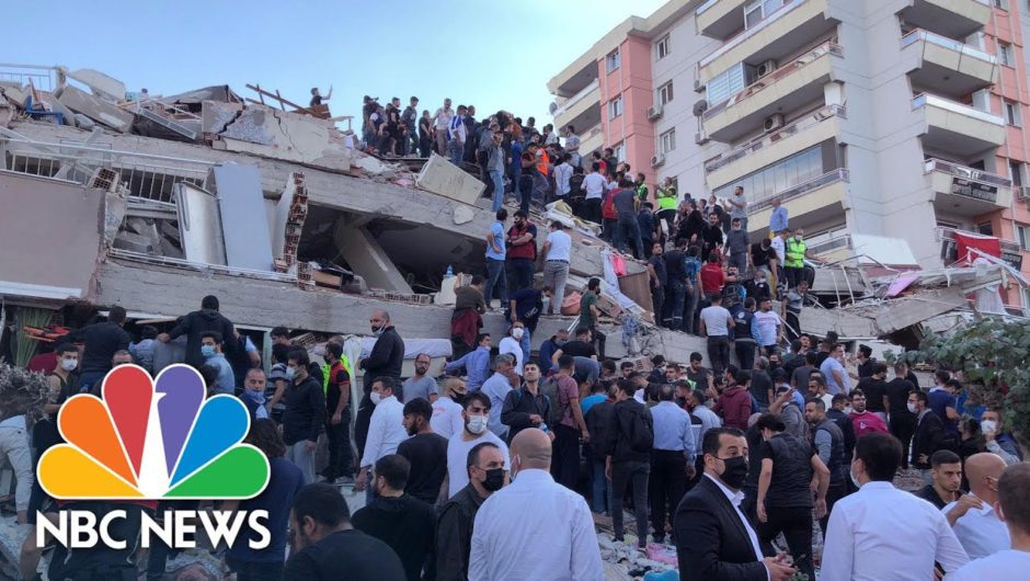 Earthquake Off Coast Of Turkey, Greece Causes Tsunami, Collapsed Buildings | NBC News NOW
