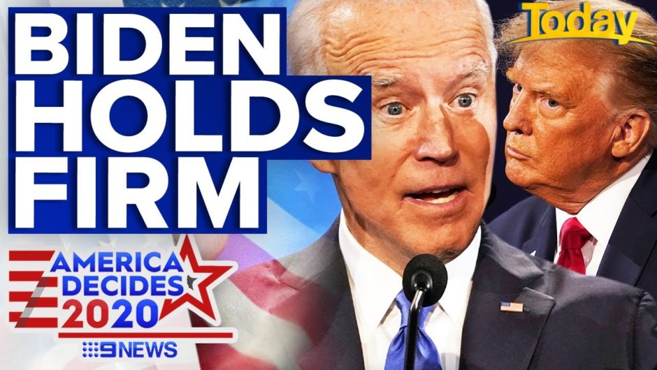 Polls suggest support for Biden remains strong on Election Day | 9 News Australia