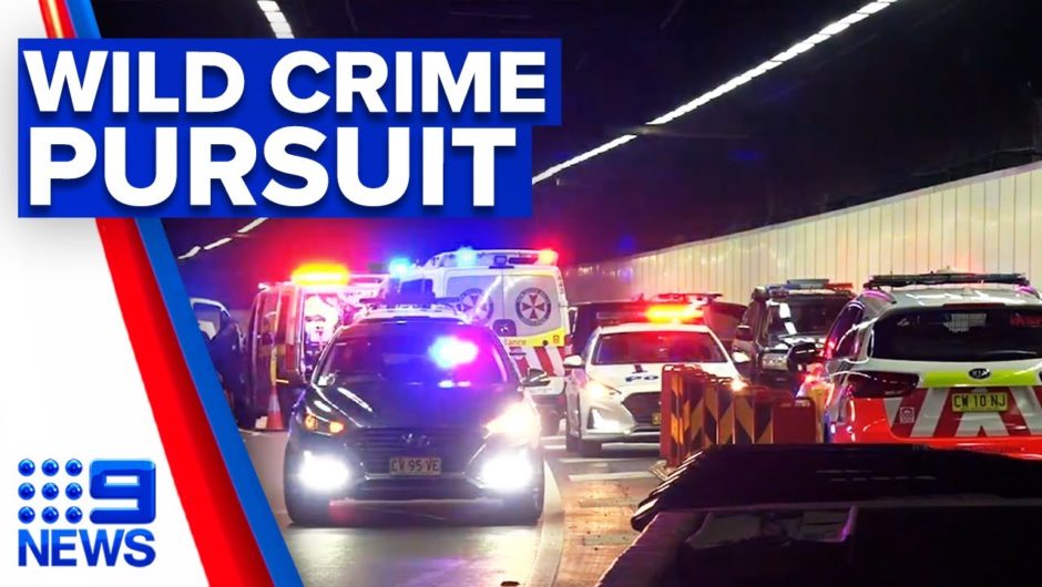 Man shot during alleged crime spree pursuit | 9 News Australia