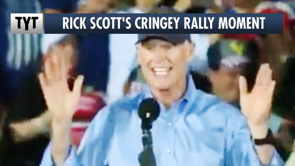 Governor Rick Scott TRIES To Speak Spanish at Trump Rally