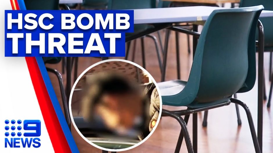 Student arrested for alleged HSC bomb threat | 9 News Australia
