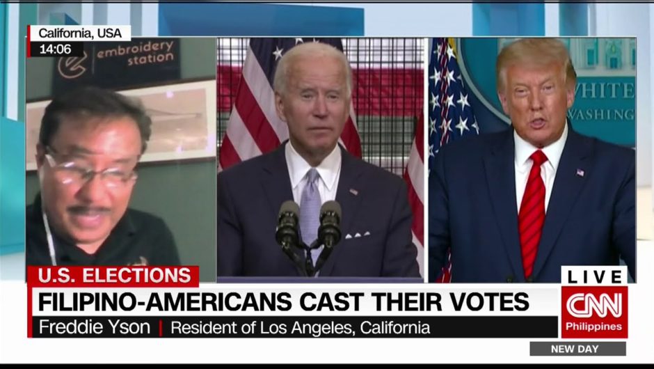 Filipino-Americans cast their votes