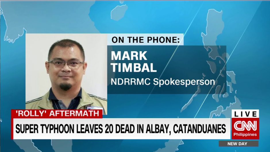 Super typhoon leaves 20 dead in Albay, Catanduanes