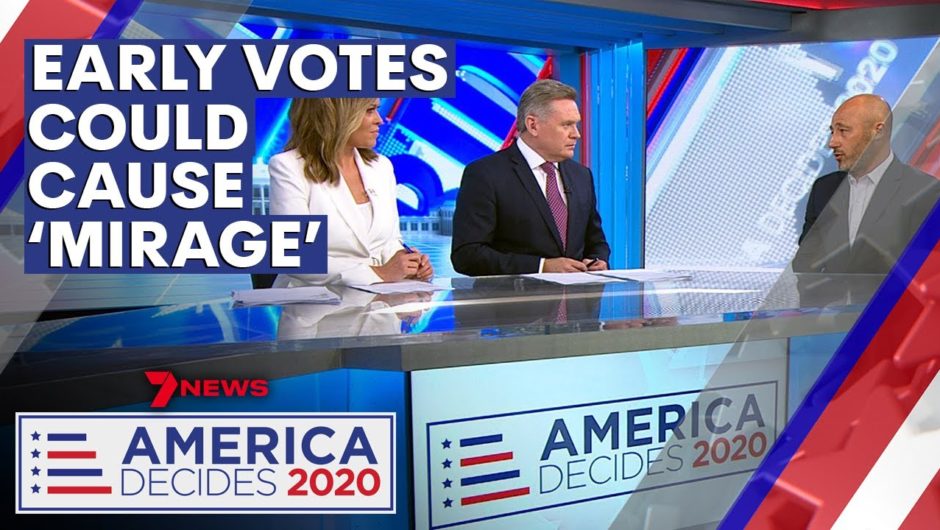 America Decides 2020: Early votes could cause red or blue 'mirage' as ballots counted | 7NEWS