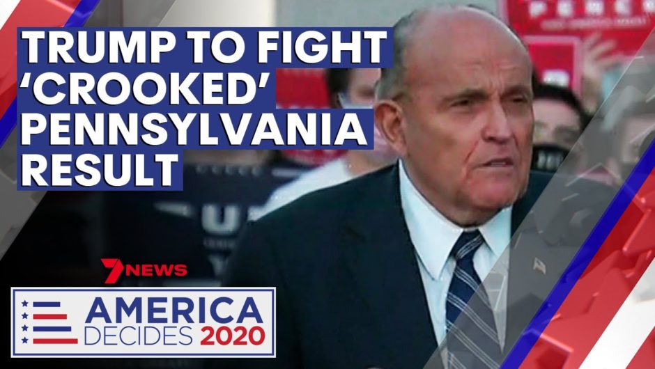 America Decides 2020: Rudy Giuliani vows Trump team will fight 'crooked' election results | 7NEWS