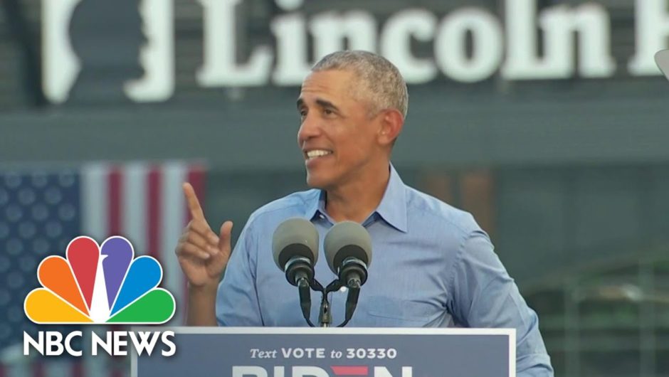 Barack Obama Holds Campaign Event For Joe Biden | NBC Nightly News