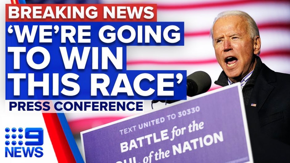 Biden confident of winning US Presidency | 9 News Australia