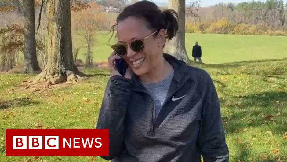 Kamala Harris: 'We did it Joe' – BBC News