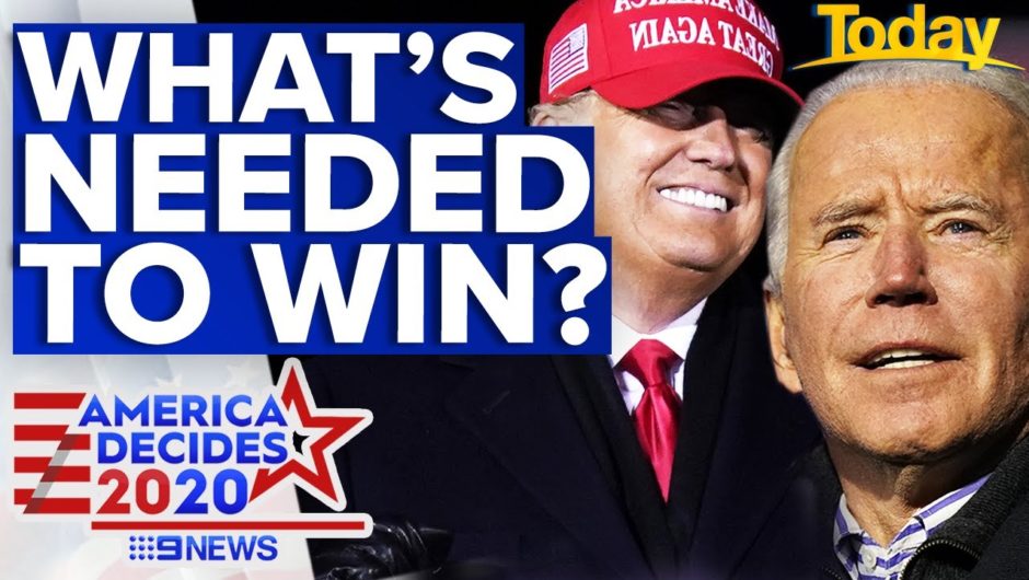 Trump's and Biden's route to the White House explained: US Election 2020 | 9 News Australia