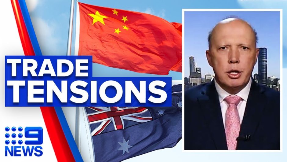 Growing trade tensions over China’s import suspension | 9 News Australia