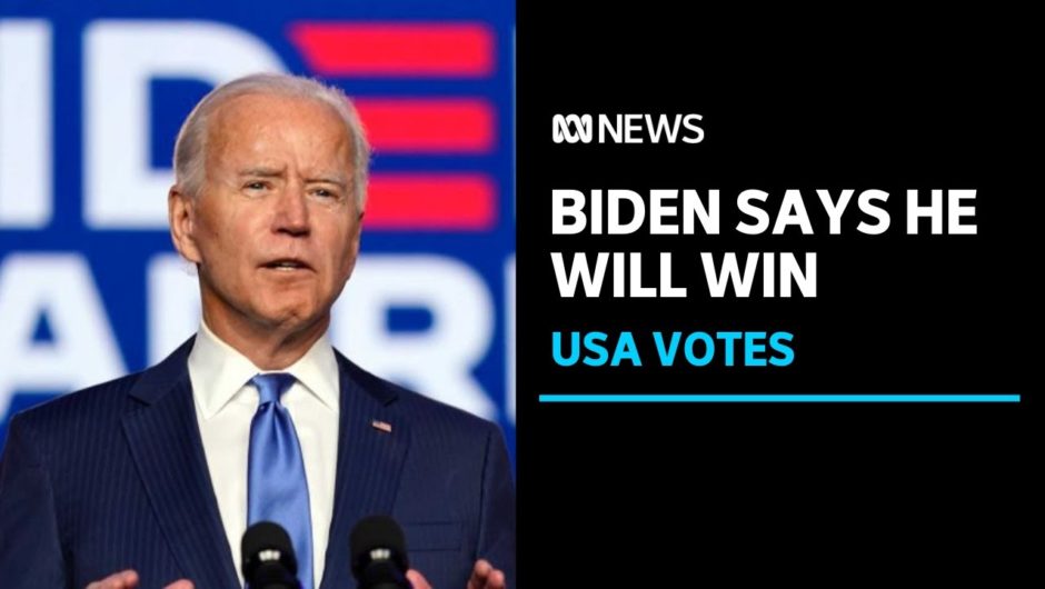 Biden says it's clear he'll win the US election as race inches towards conclusion | ABC News