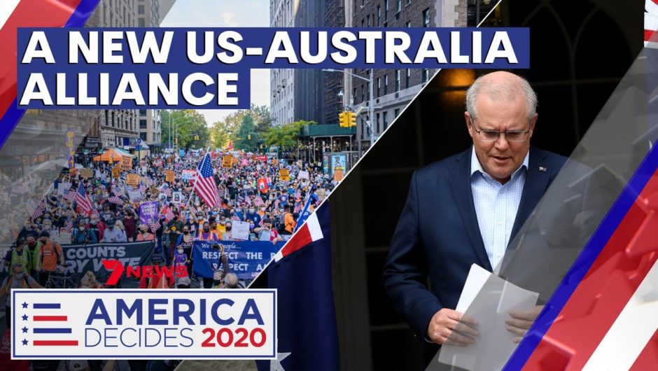 US-Australia alliance 'bigger than any one individual': Scott Morrison congratulates Biden | 7NEWS