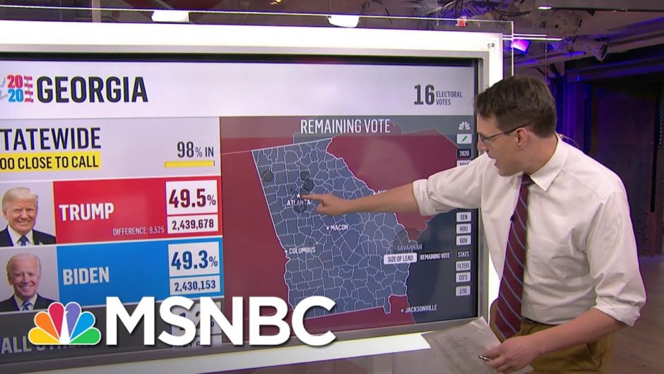 Steve Kornacki Reports On New Votes Coming In From Georgia And Pennsylvania | Deadline | MSNBC